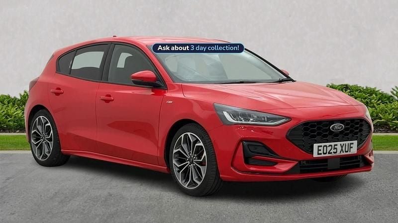 Red Used 2025 Ford Focus ST-Line X Hatchback | £20,999 (Fair price) - Image 1/4