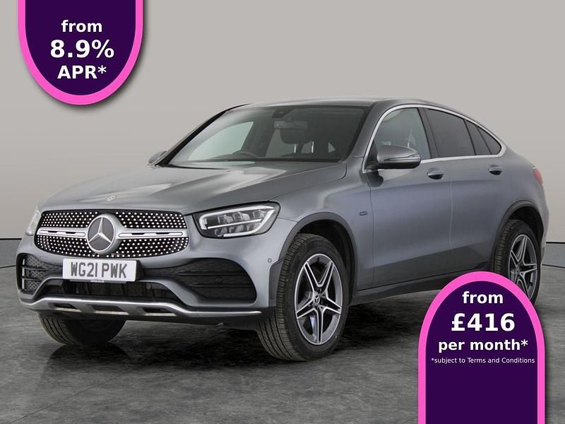 Grey Used 2021 Mercedes GLC300e AMG line Coupe | £28,727 (A bit pricey) - Image 1/3