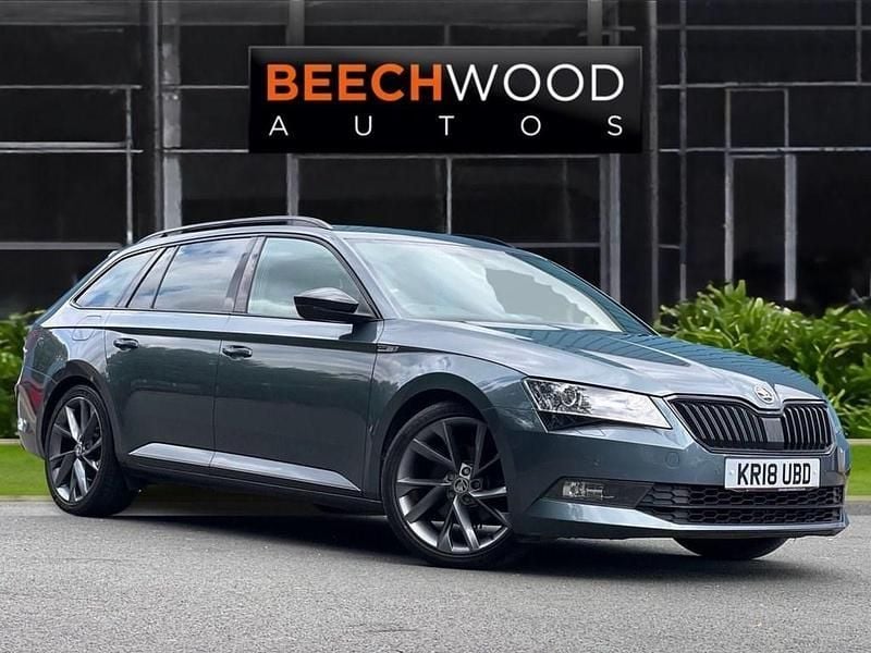Grey Used 2018 Skoda Superb SportLine Estate | £15,250 (Fair price) - Image 1/4