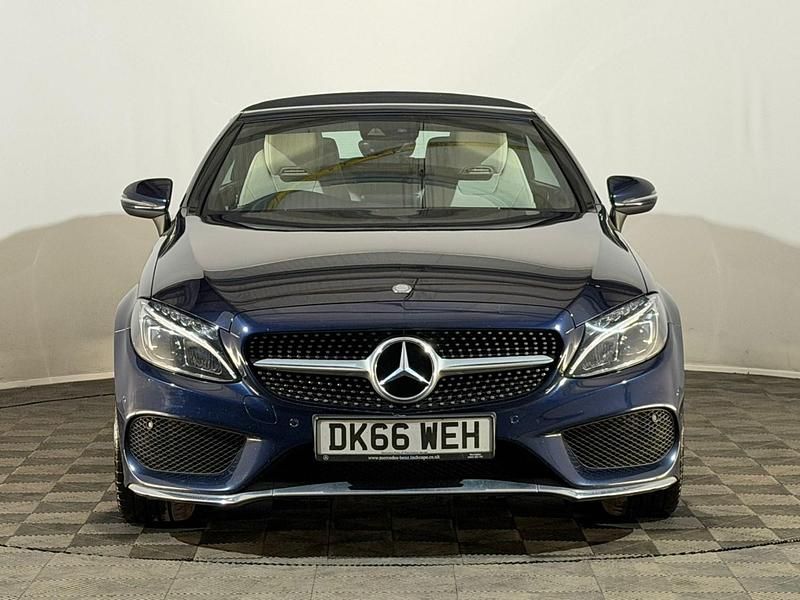 Second-hand Mercedes C200 AMG line 181 CP (133 kW) 2016 Albastru Cabrio