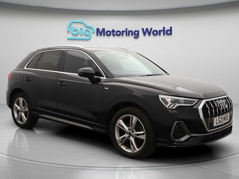 Black Used 2021 Audi Q3 S-Line SUV | £18,400 (Good price) - Image 1/4