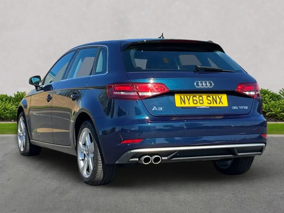 Begagnad Audi A3 Sport 147 HK (108 kW) 2019 Blå Sedan