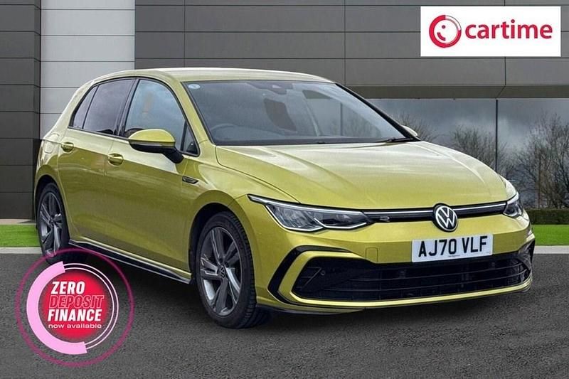 Used VW Golf VII R-line 150 HP (110 kW) 2021 Yellow Hatchback