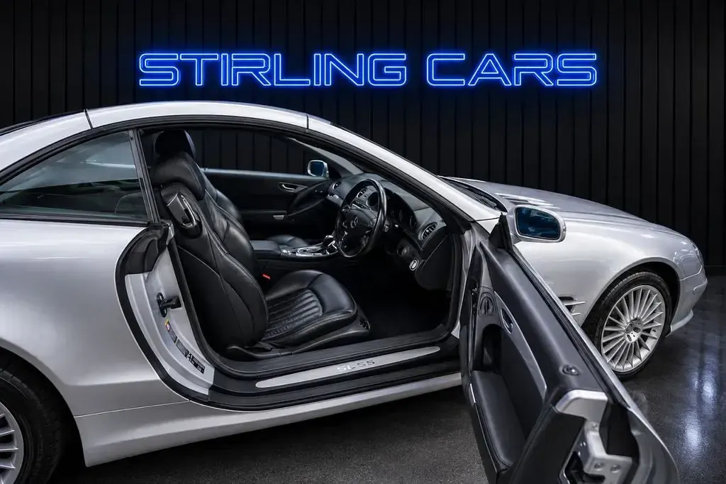 Used Mercedes SL55 AMG AMG 476 HP (350 kW) 2003 Silver Cabriolet