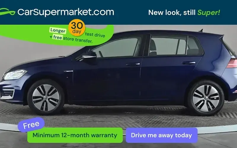 Używany VW e-Golf 99 kW (135 KM) 2019 Niebieski Hatchback