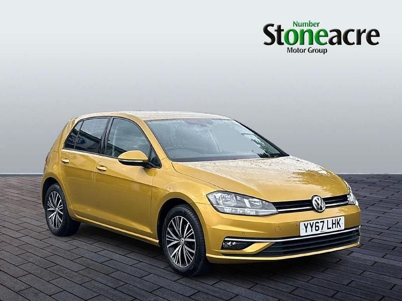 Yellow Used 2017 VW Golf VII SE Hatchback | £11,791 (Fair price) - Image 1/4