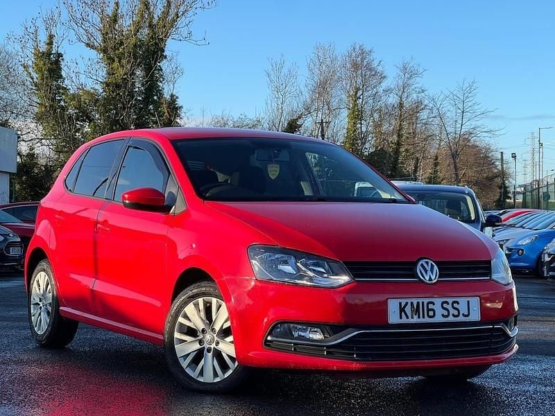 Red Used 2016 VW Polo SE Hatchback | £4,495 (Good price) - Image 1/4