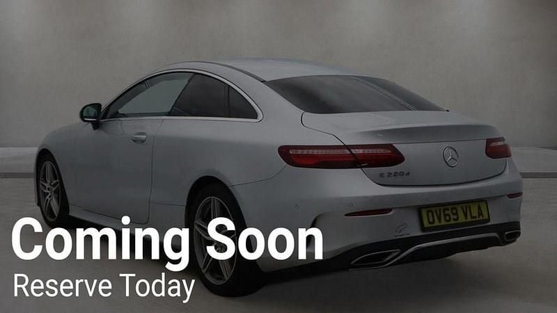 Used Mercedes E220 AMG line 194 HP (142 kW) 2019 Silver Coupe
