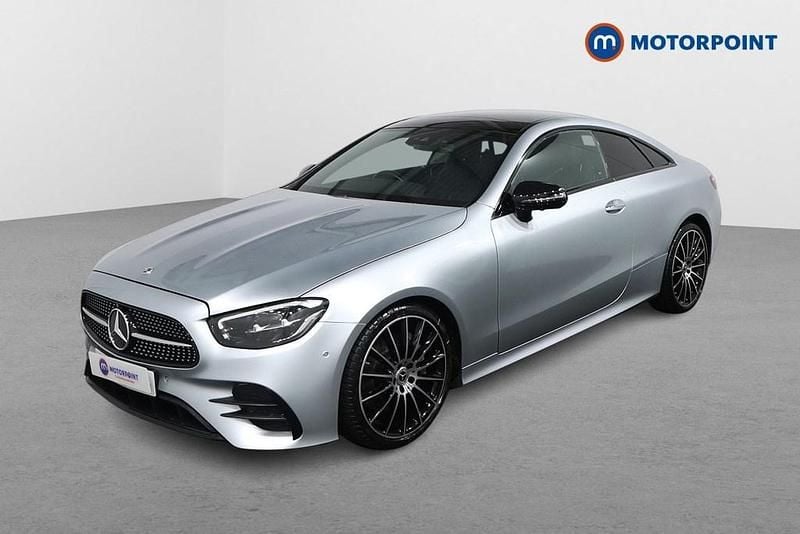 Used Mercedes E300 AMG line 258 HP (189 kW) 2022 Silver Coupe