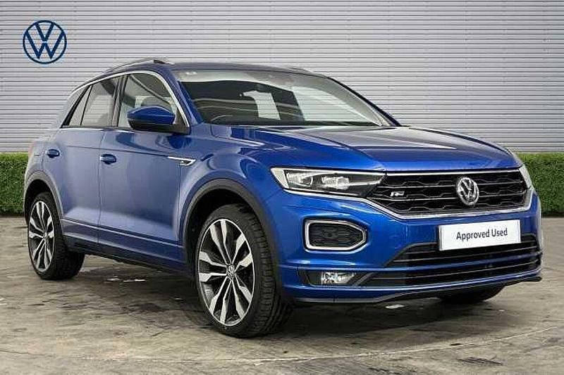 Used VW T-Roc R-line 150 HP (110 kW) 2019 Blue SUV