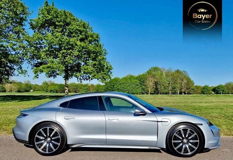 Used Porsche Taycan Performance Package 500 kW (680 HP) 2021 Silver Sedan