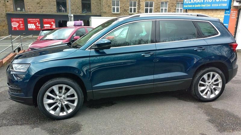 Used Skoda Karoq SE L 115 HP (84 kW) 2019 Blue SUV