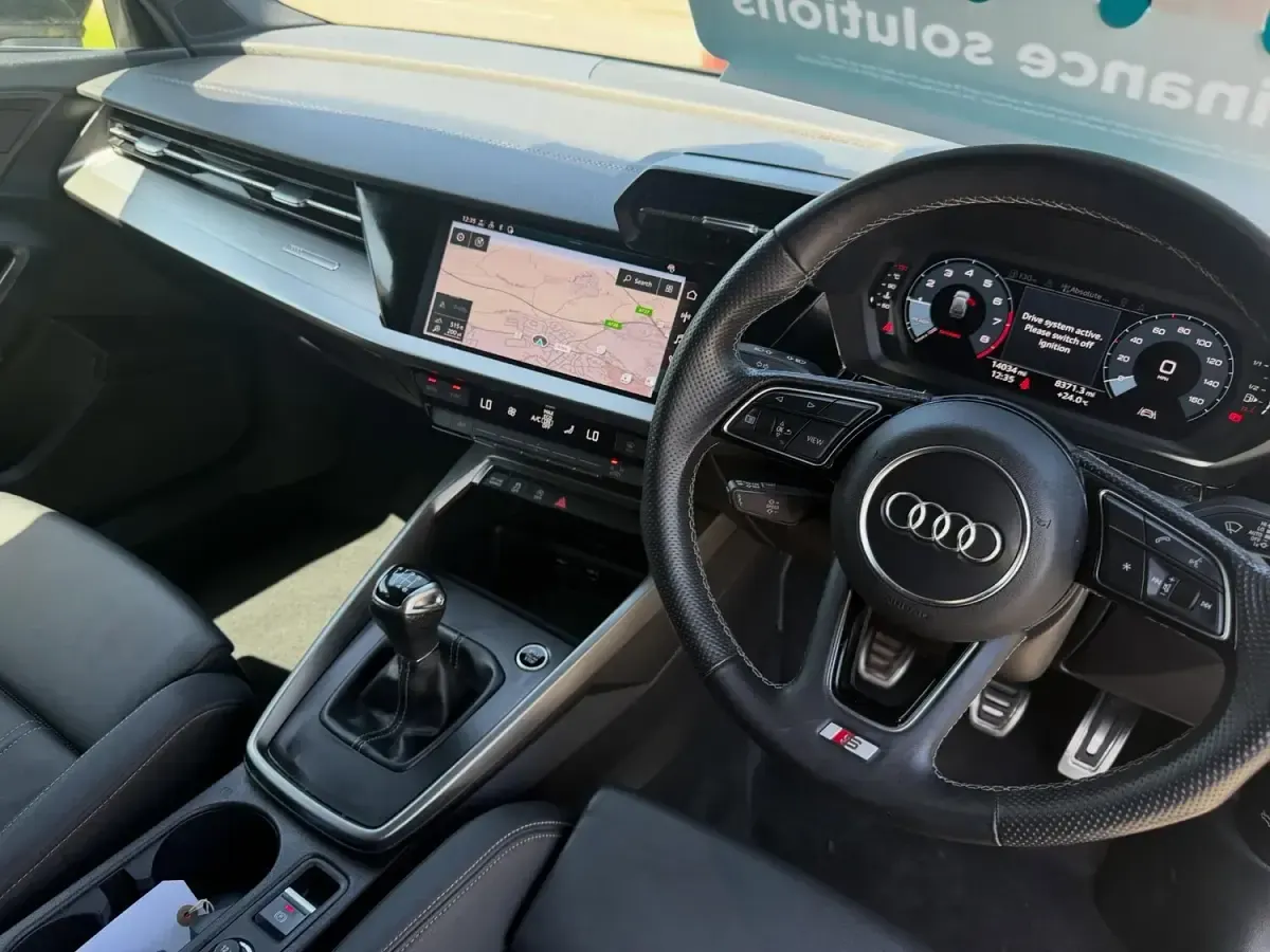 Used Audi A3 S-Line 150 HP (110 kW) 2021 Black Sedan