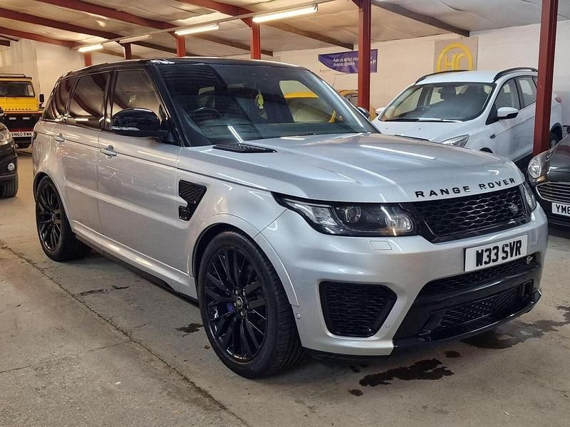 Silver Used 2017 Land Rover Range Rover Sport SVR SUV | £32,500 (Good price) - Image 1/4