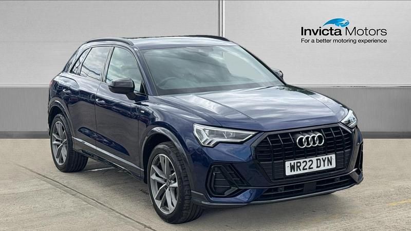 Blue Used 2022 Audi Q3 Black Edition SUV | £25,750 (Fair price) - Image 1/4