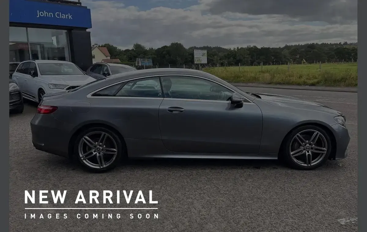 Used Mercedes E220 AMG line 191 HP (140 kW) 2018 Grey Coupe