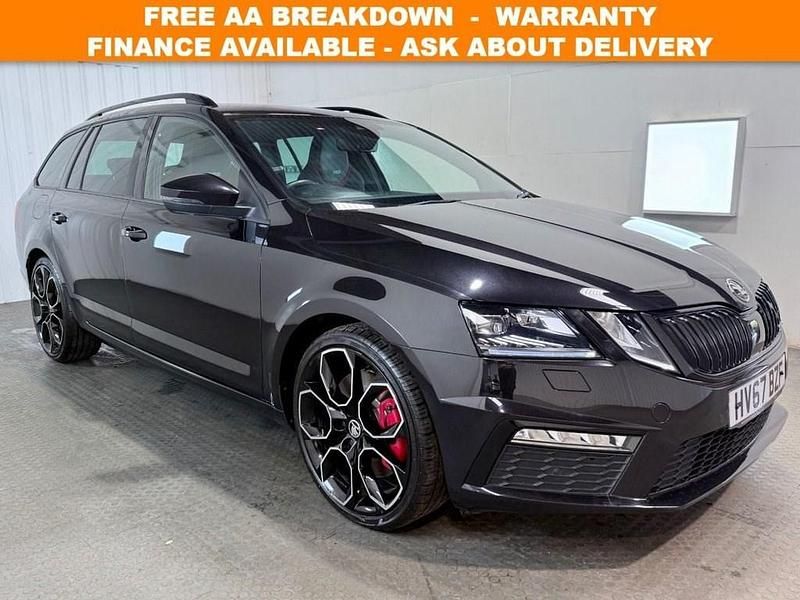 Black Used 2017 Skoda Octavia vRS Estate | £19,995 (Expensive) - Image 1/3