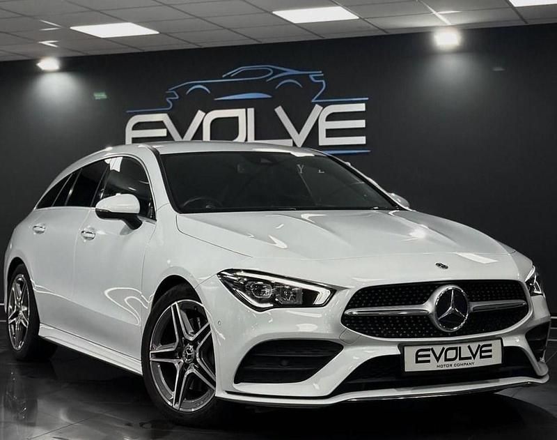 White Used 2022 Mercedes CLA200 Shooting Brake AMG line Estate | £21,295 (Fair price) - Image 1/4