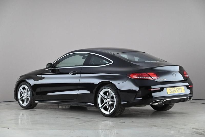 Used Mercedes C200 AMG line 2018 Black Coupe