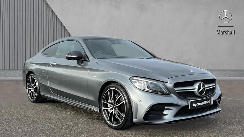 Selenite grey metallic Used 2023 Mercedes C43 AMG Premium Plus Coupe | £40,980 (Fair price) - Image 1/4