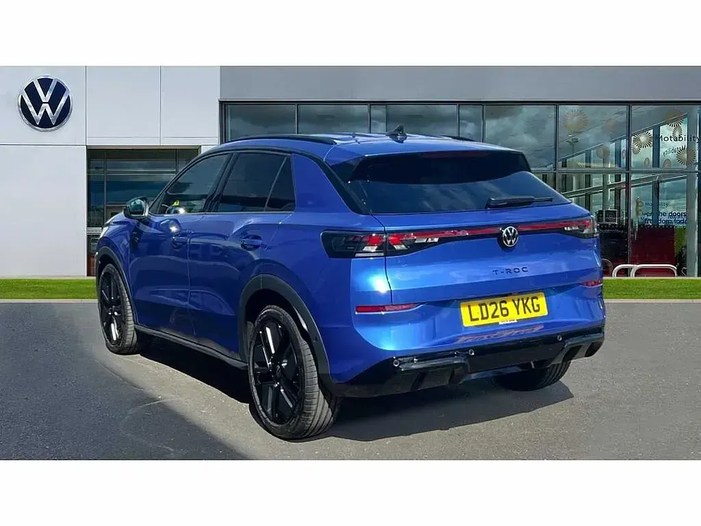 Used VW T-Roc R-line 150 HP (110 kW) 2026 Celestial blue metallic SUV