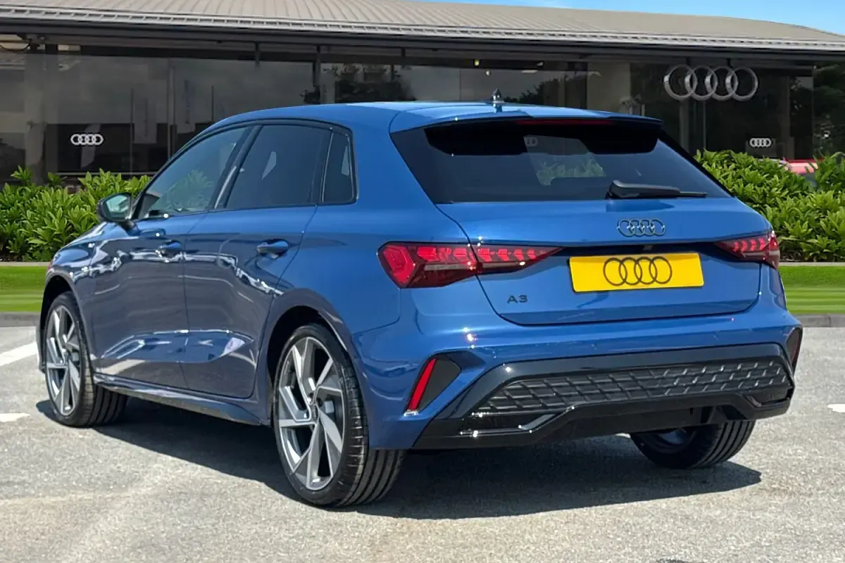 New Audi A3 Sportback Black Edition 150 HP (110 kW) 2026 Blue Hatchback