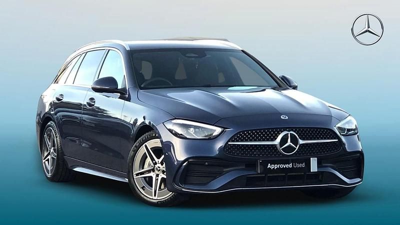 Blue Used 2024 Mercedes C200 AMG line Estate | £27,995 (Fair price) - Image 1/4