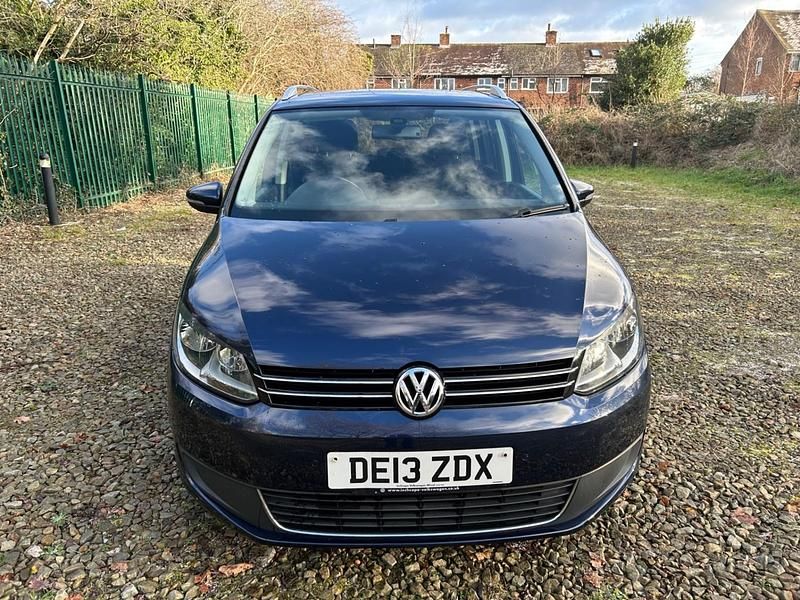 Used VW Touran SE 105 HP (77 kW) 2013 Blue MPV
