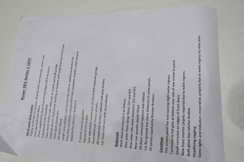 Used Rover 3500 1977 Yellow