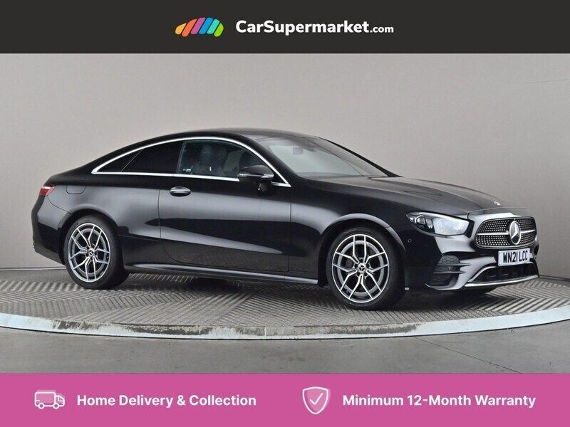 Black Used 2021 Mercedes E220 AMG Line Premium Coupe | £26,676 (Fair price) - Image 1/4