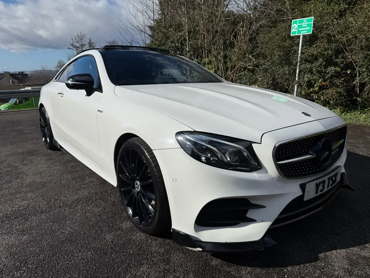 Used Mercedes E350 AMG Line Premium Plus 2020 White Coupe