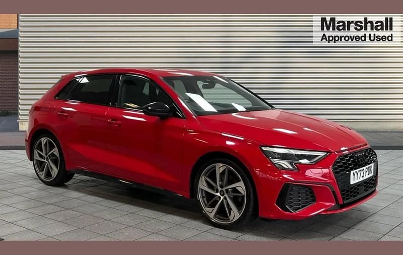 Used Audi A3 Black Edition 147 HP (108 kW) 2023 Red Sedan