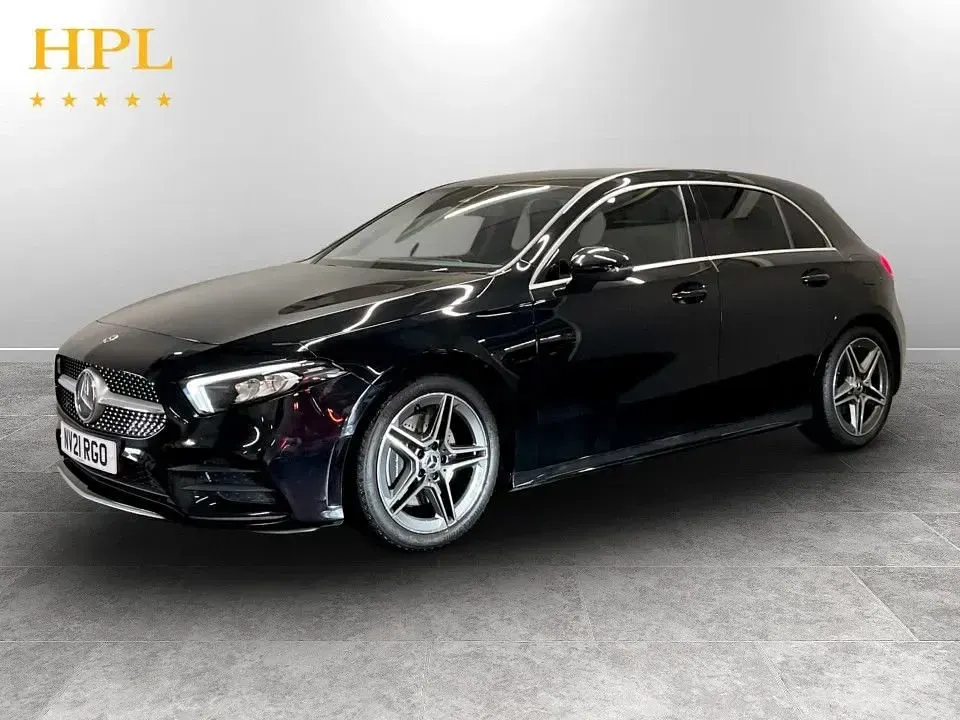 Used Mercedes A220 AMG line 2021 Black Hatchback