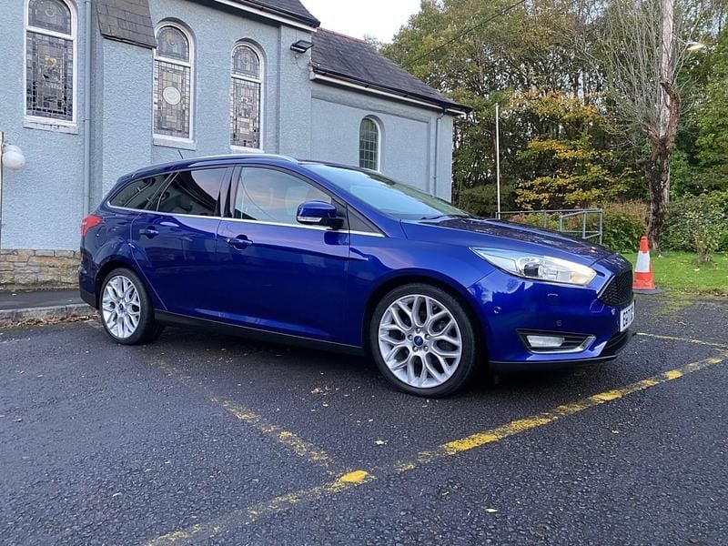 Blue Used 2017 Ford Focus Titanium X Estate | £5,995 (Good price) - Image 1/4