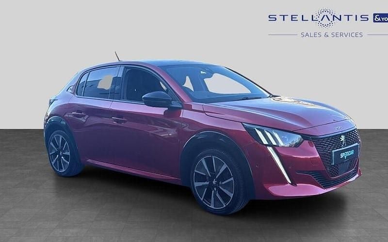 Used Peugeot e-208 Premium 100 kW (136 HP) 2021 Red Hatchback
