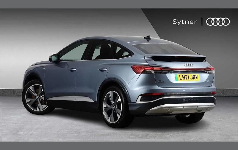 Used Audi Q4 Sportback e-tron S-Line 125 kW (170 HP) 2021 Blue SUV