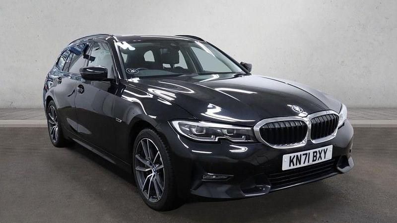 Black Used 2021 BMW 330 Sport Line Estate | £19,299 (Good price) - Image 1/4