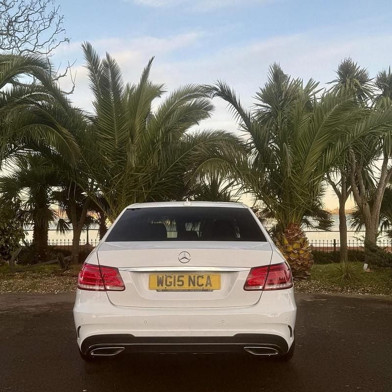 Used Mercedes E220 AMG 2015 White Sedan