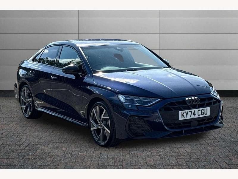 Navarra blue Used 2024 Audi A3 Black Edition Sedan | £29,295 (Expensive) - Image 1/4