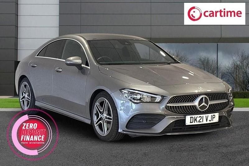 Grey Used 2021 Mercedes CLA200 AMG line Coupe | £21,599 (Fair price) - Image 1/4