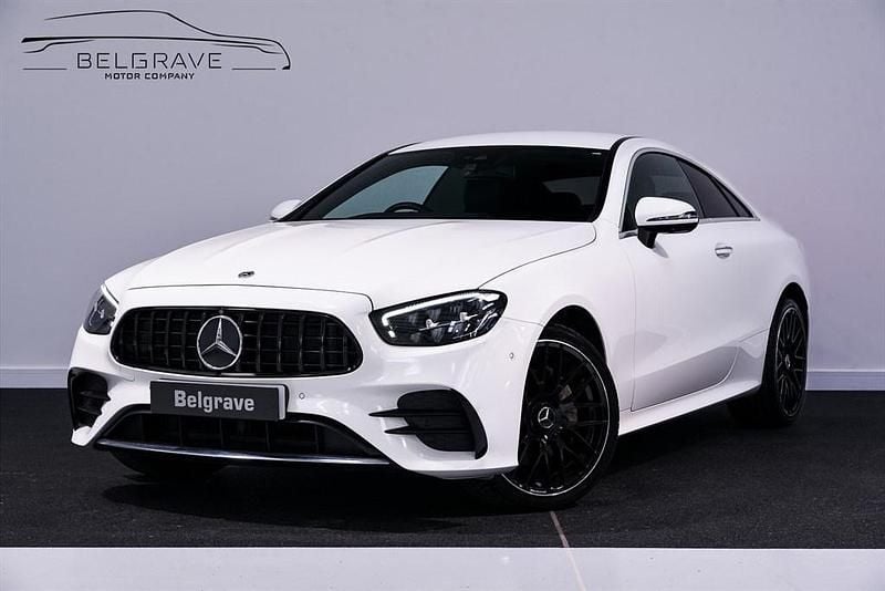 White Used 2022 Mercedes E300 AMG Line Premium Coupe | £32,980 (Fair price) - Image 1/3