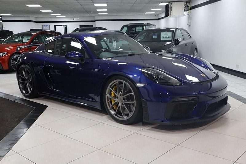 Used Porsche 718 Cayman 420 HP (308 kW) 2021 Blue Coupe