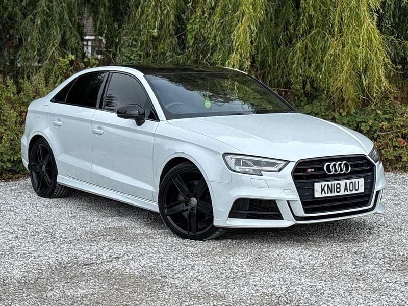 White Used 2018 Audi S3 Black Edition Sedan | £18,195 (Fair price) - Image 1/4