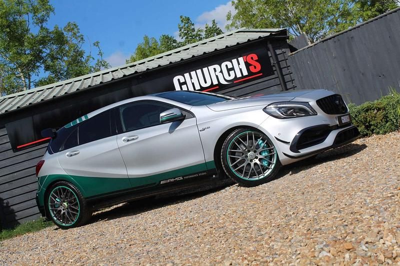 Silver Used 2016 Mercedes A45 AMG Hatchback | £22,390 (Expensive) - Image 1/4