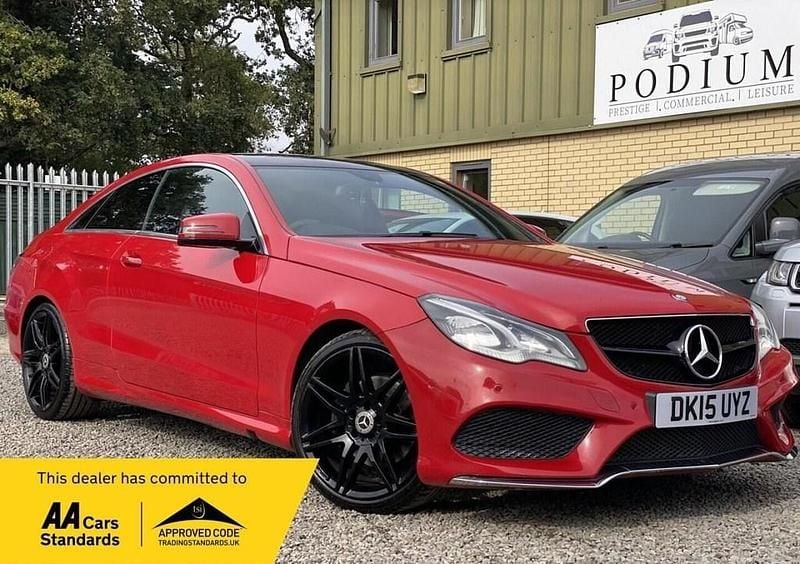 Red Used 2015 Mercedes E220 AMG line Coupe | £8,490 (Fair price) - Image 1/3