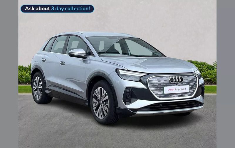 Silver Used 2025 Audi Q4 e-tron Sport SUV | £36,100 (Good price) - Image 1/4
