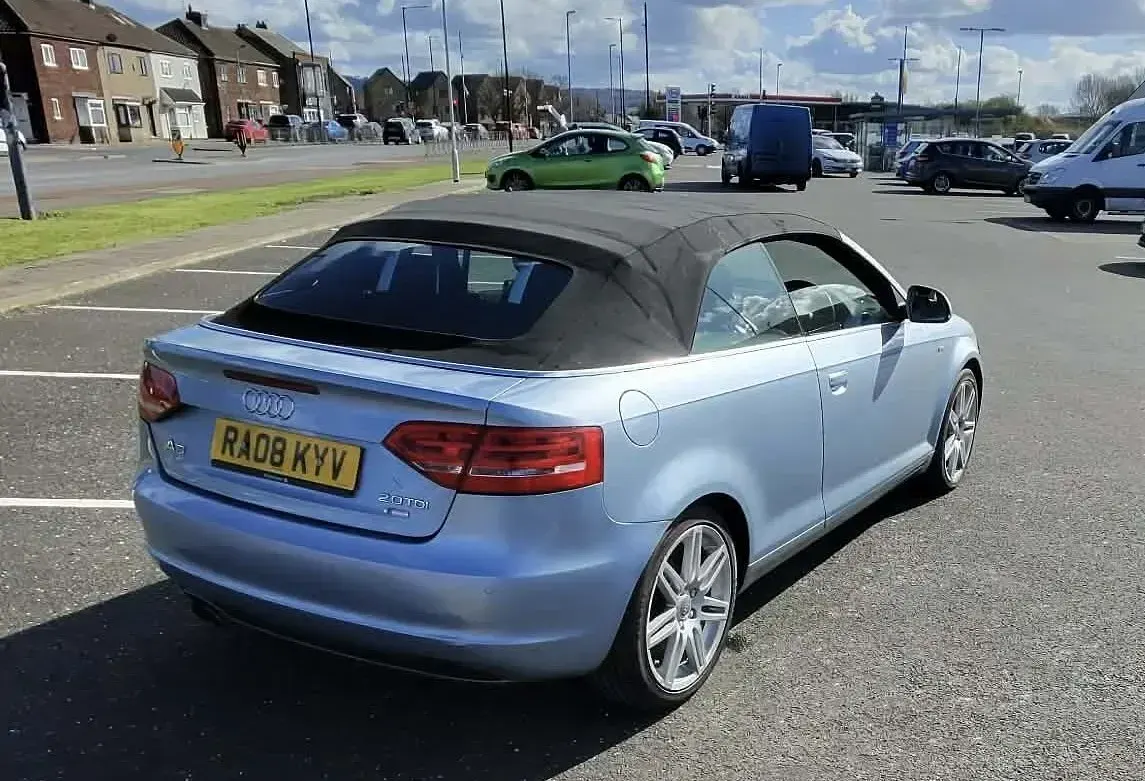 Used Audi A3 Cabriolet S-Line 140 HP (102 kW) 2008 Blue Cabriolet