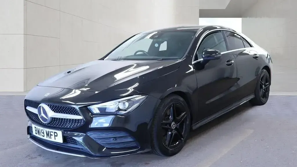 Used Mercedes CLA220 AMG line 2019 Black Coupe