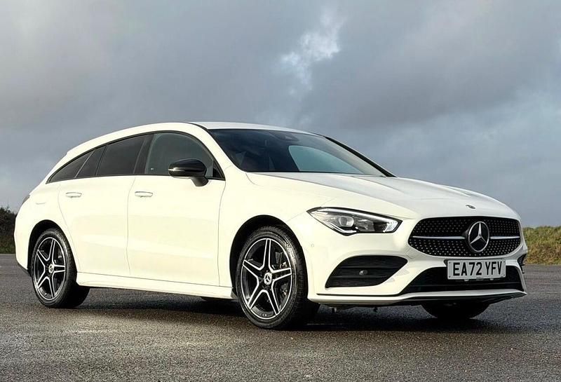 Used Mercedes CLA250e Shooting Brake AMG line 2022 White Estate