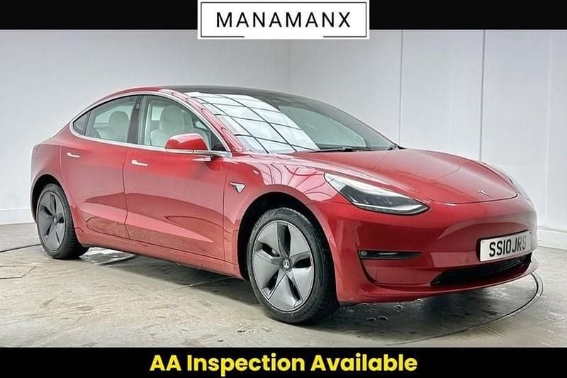 Used Tesla Model 3 Standard Range Plus 239 kW (325 HP) 2019 Red Sedan